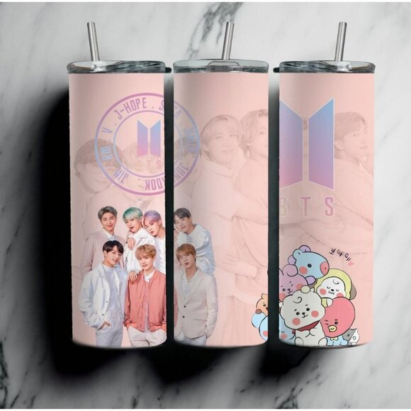 Custom 20oz Stainless Steel Tumbler - BTS - Picture 1 of 1